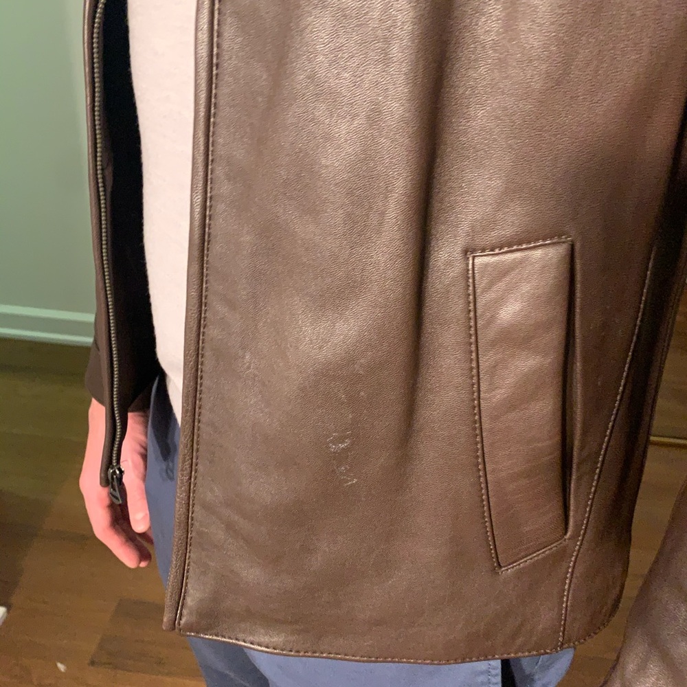 Men’s Cole Haan Leather Jacket Medium